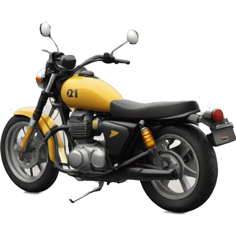 bullet bike with KL11BR7374 registration mark emoji