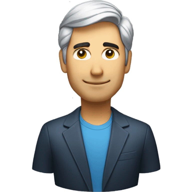 three craig federighi in a three quarter profile, aranged in a triangle formation emoji