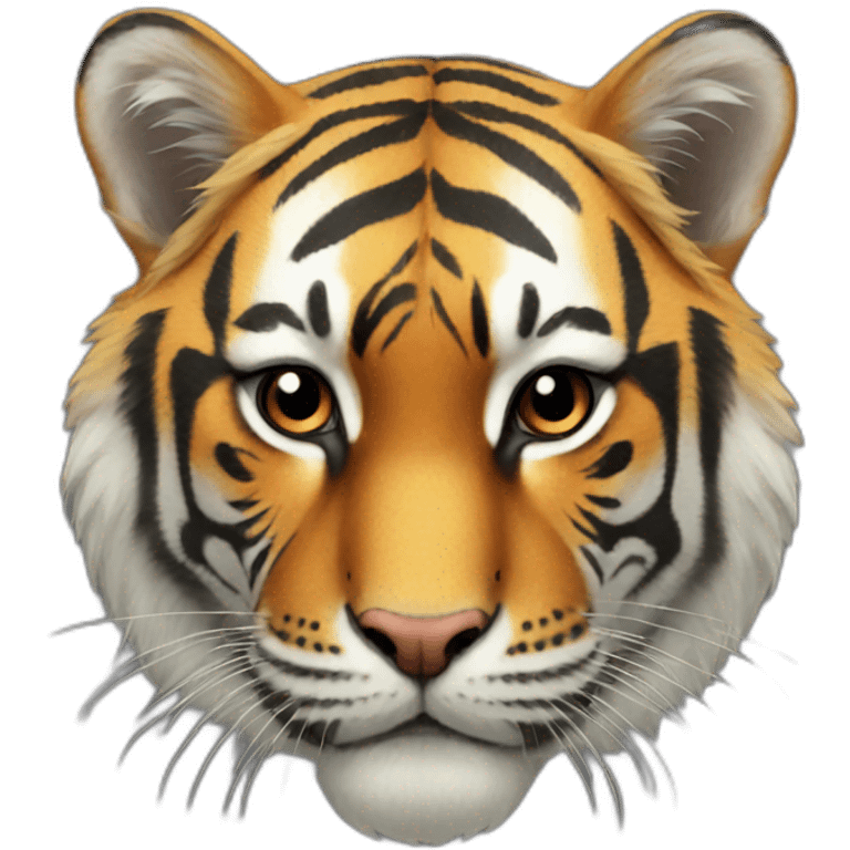 Crown tiger emoji