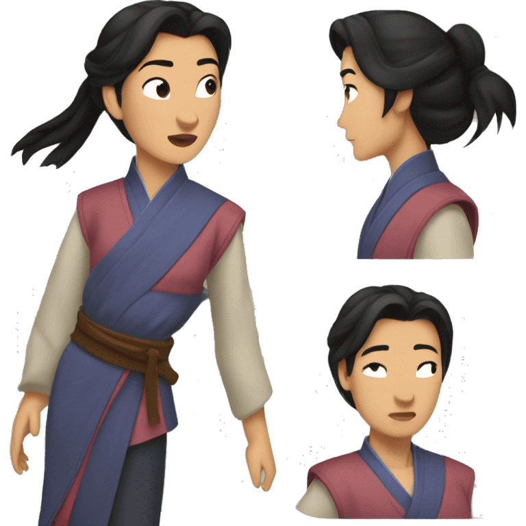 Mulan but casual  emoji