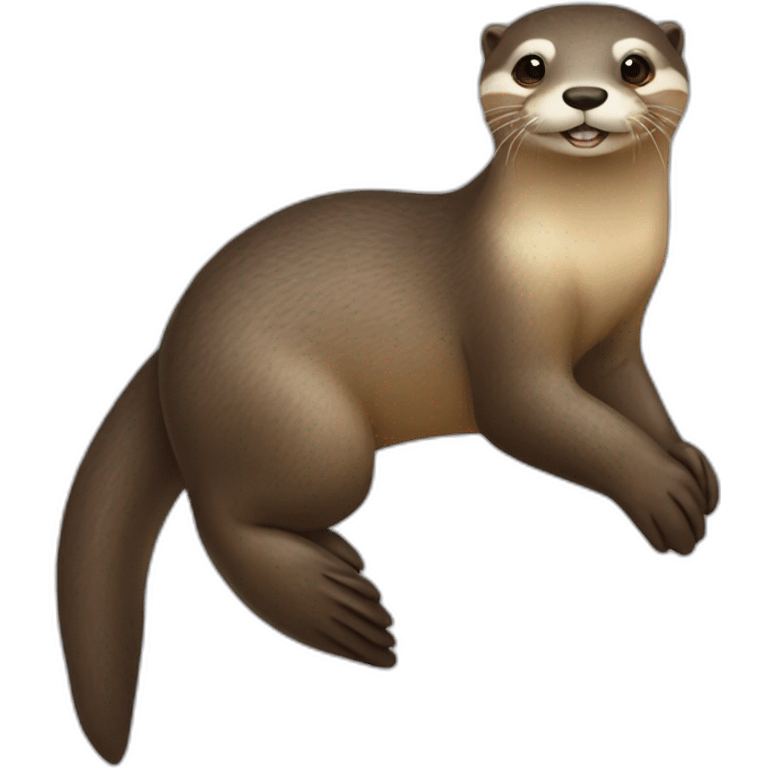 Loutre sur cheval emoji