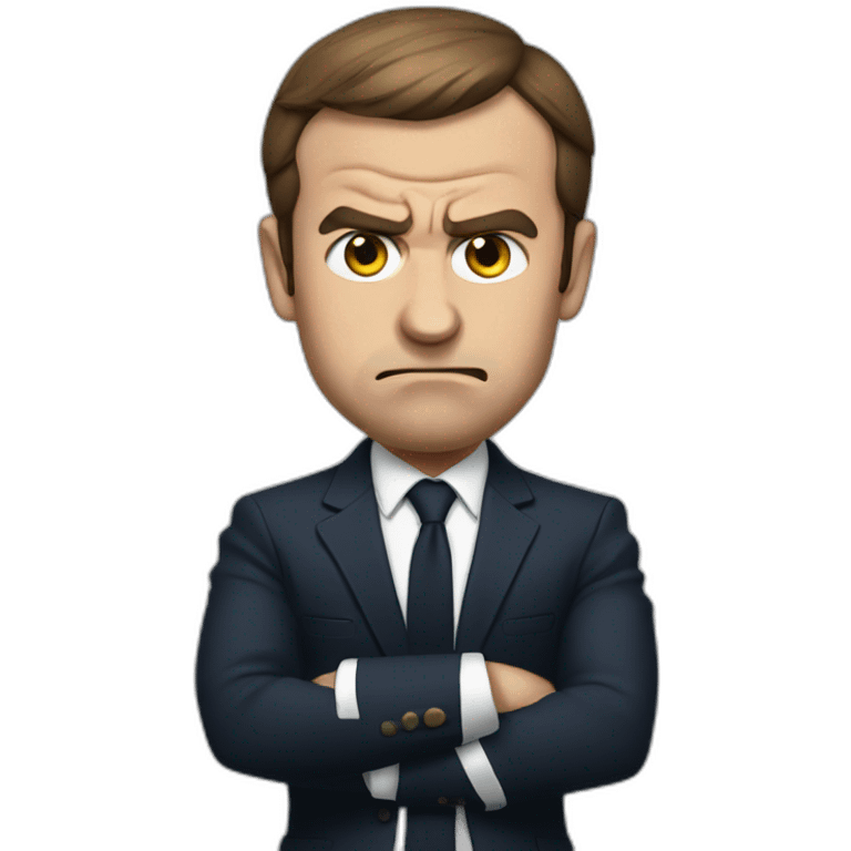 Macron angry emoji