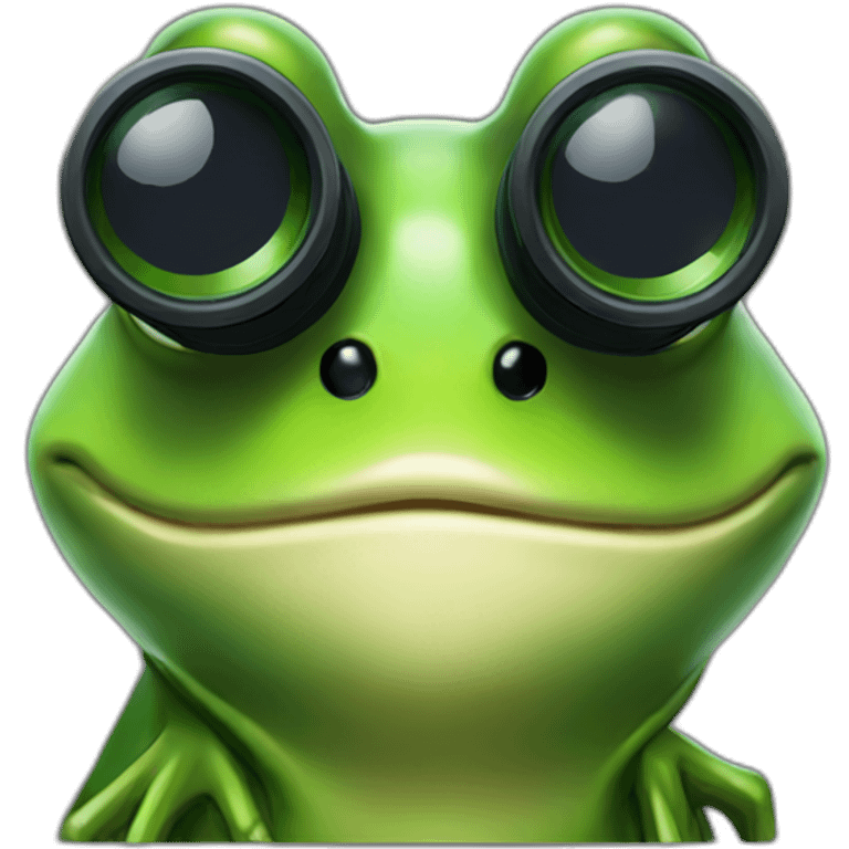 mr frog binoculars emoji