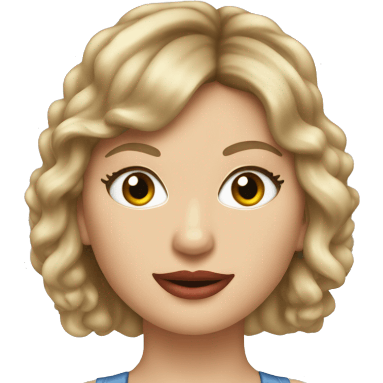 A pop star Taylor Swift emoji (1989 era). emoji