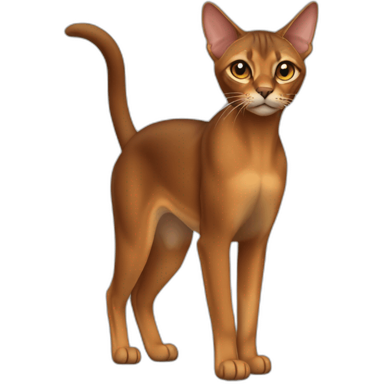 Abyssinian Cat Full Body emoji