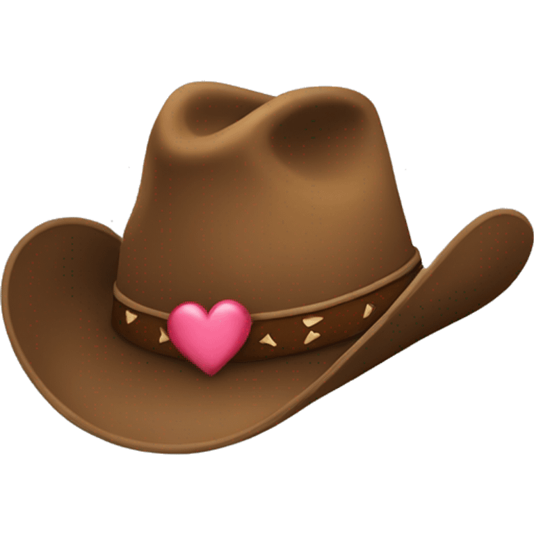 Cowboyhat with hearts within emoji