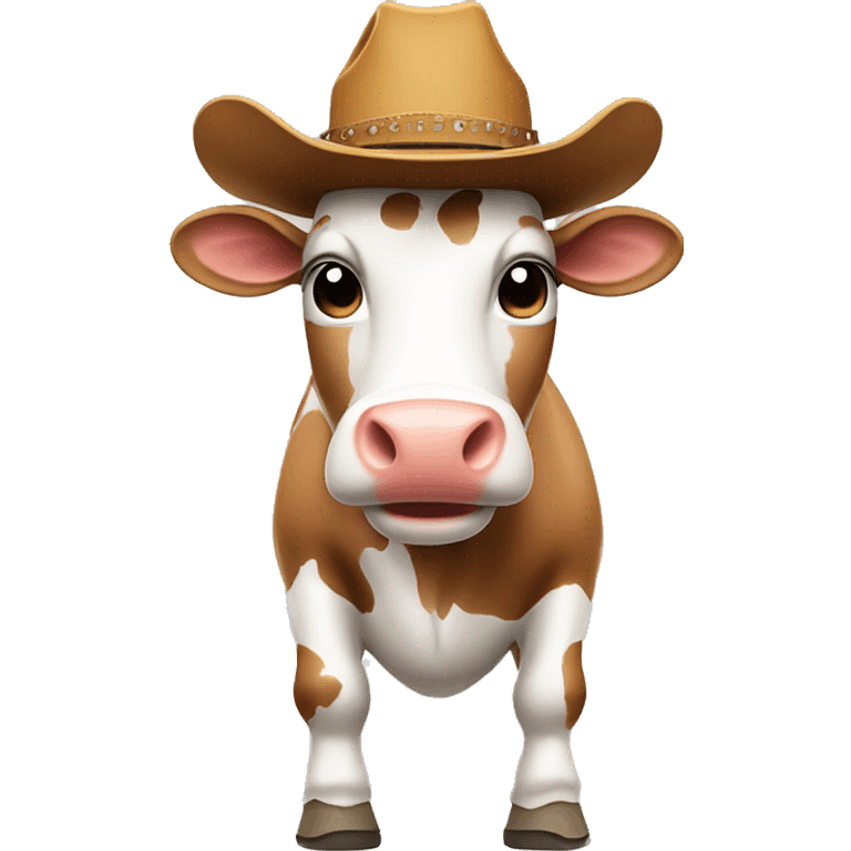 Cow with a cowboy hat emoji