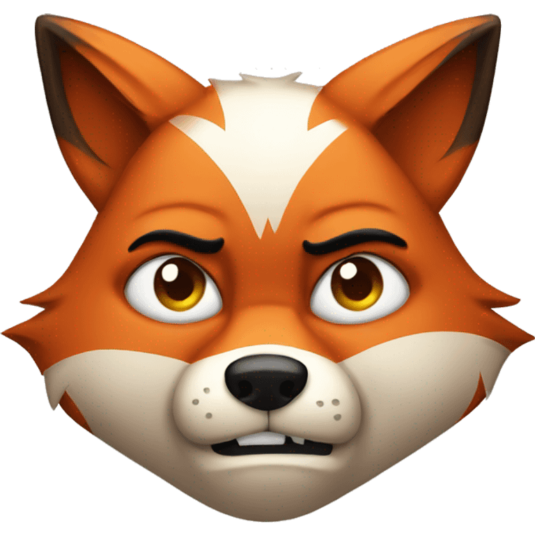 disappointed angry fox emoji