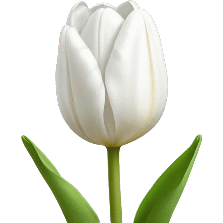 White tulip  emoji