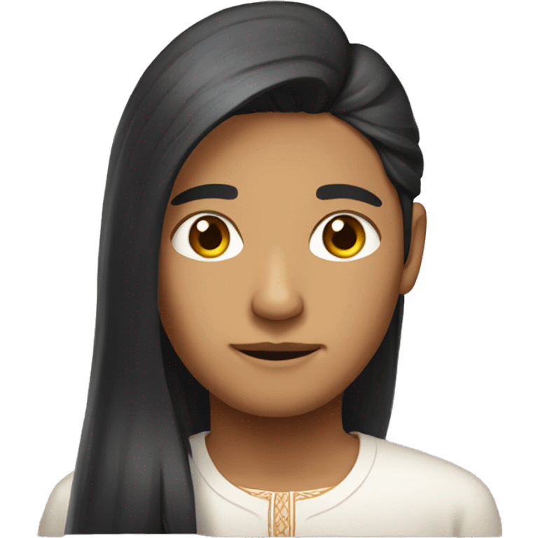 Indian with korean long hair  emoji