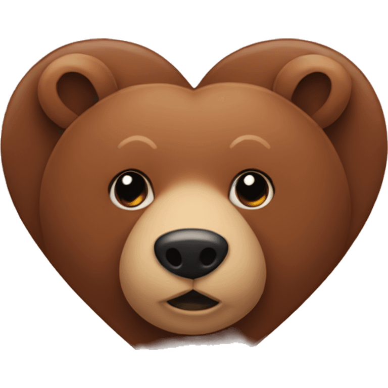 heart with bear emoji