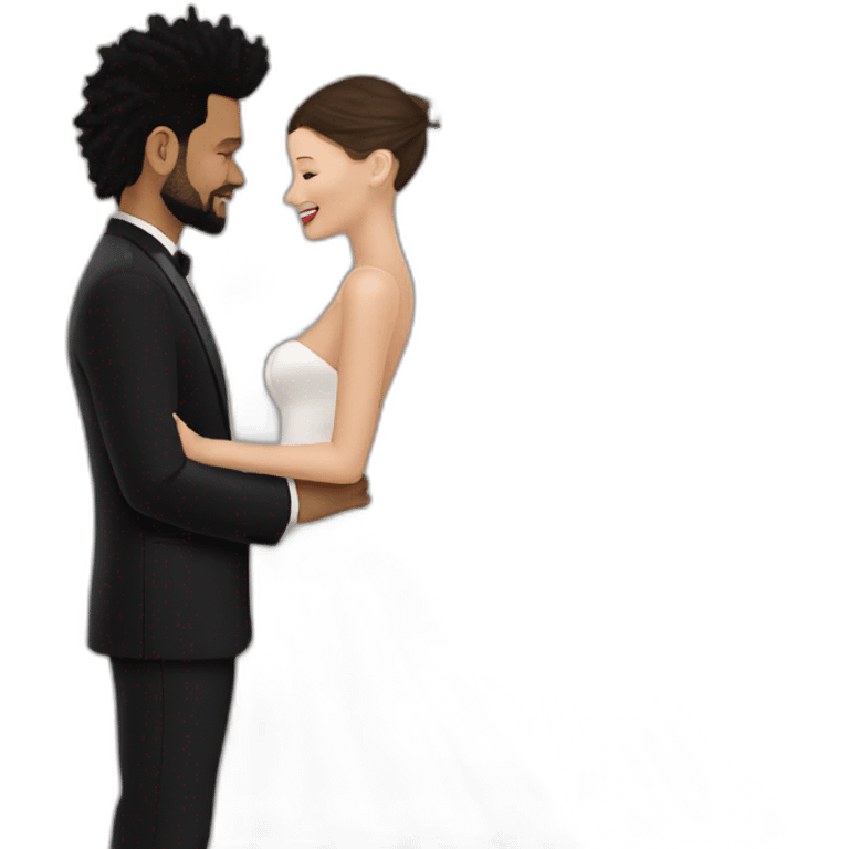 the weeknd marrying bella hadid emoji