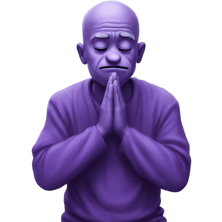 Grimace praying to god emoji