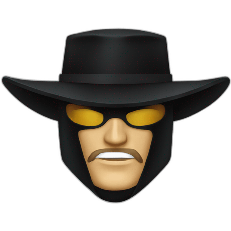 The mask of zorro emoji