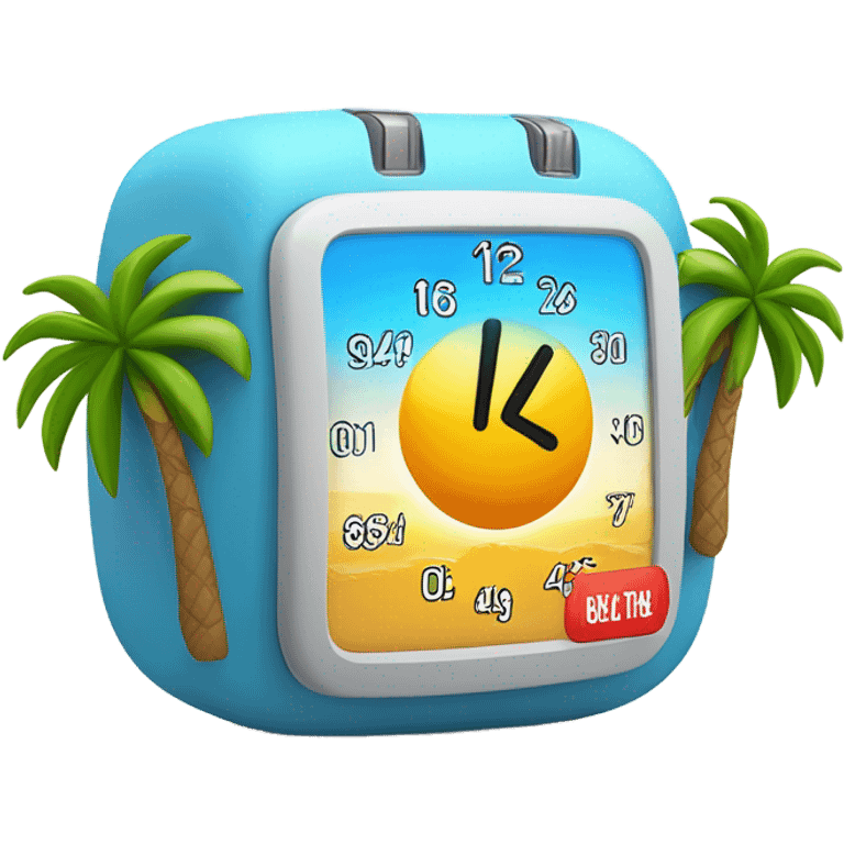 Vacation countdown emoji