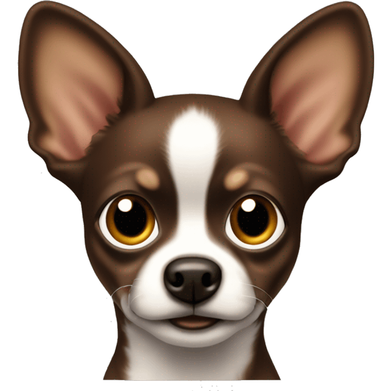 Medium dark Brown Chihuahu emoji