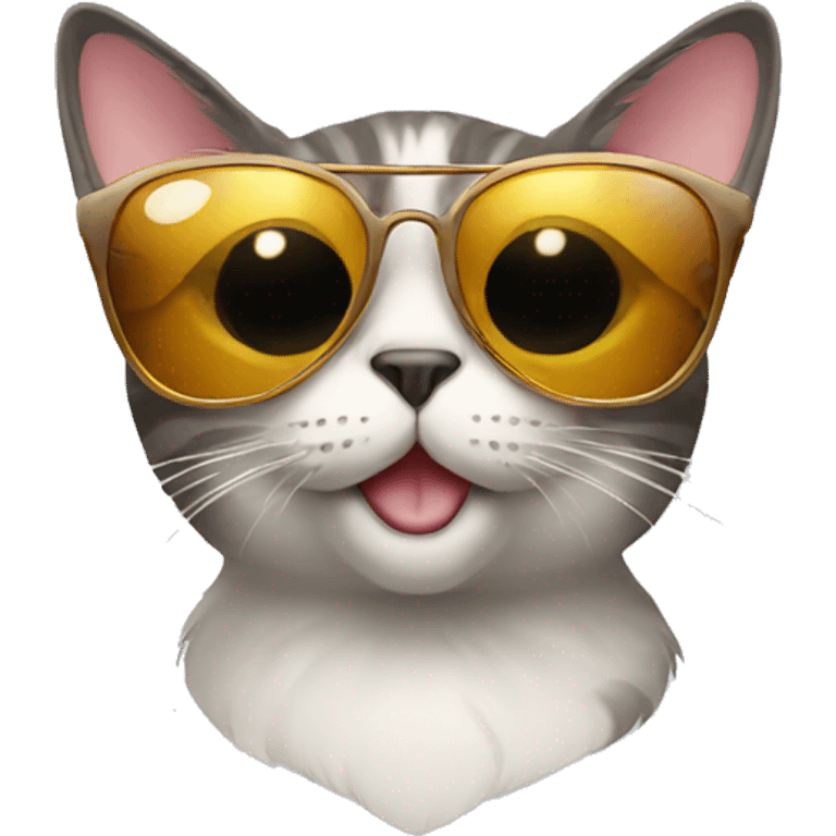 Cat with sunglasses emoji