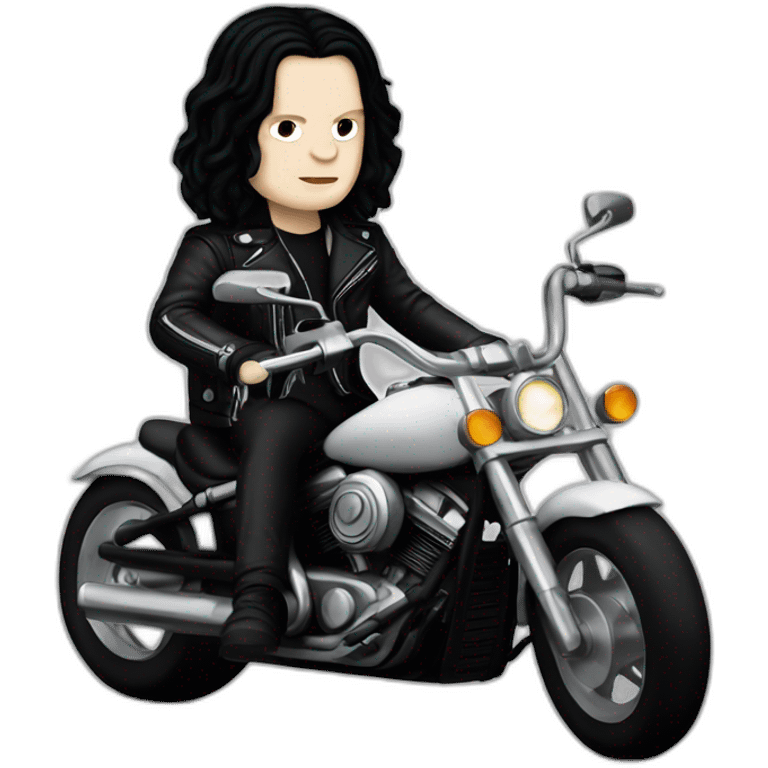 Jack White on a motorcycle  emoji