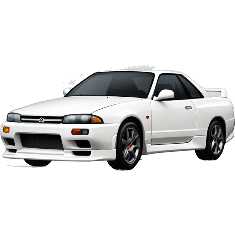 white nissan skyline r32 emoji