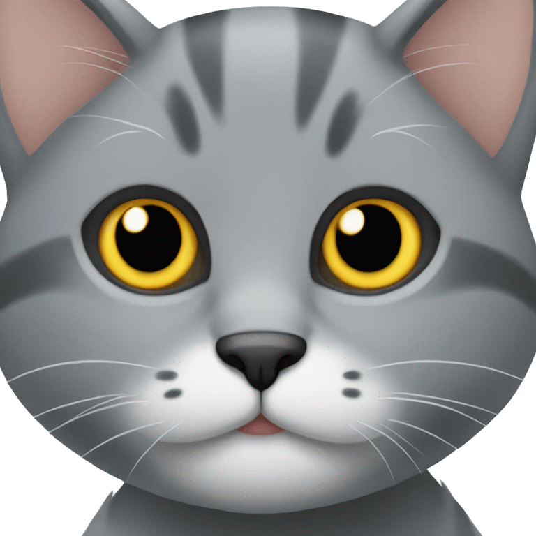 Gray meinkun cat emoji