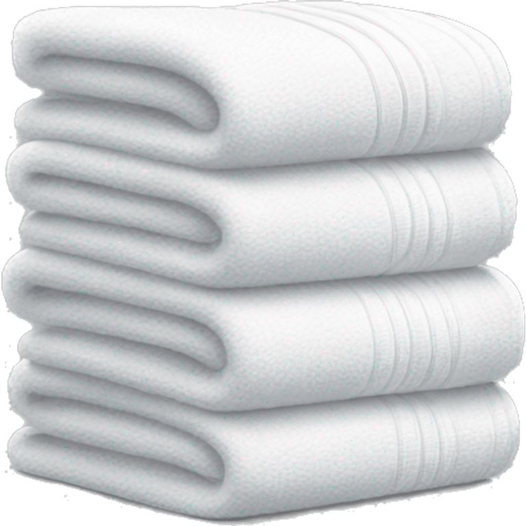 White stacked towels emoji