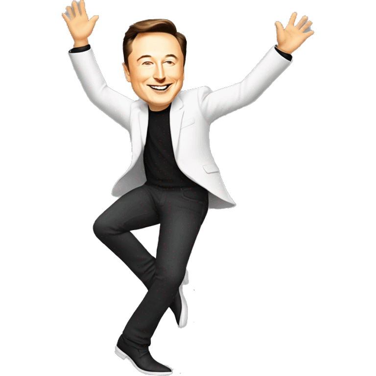 Elon Musk is dancing emoji