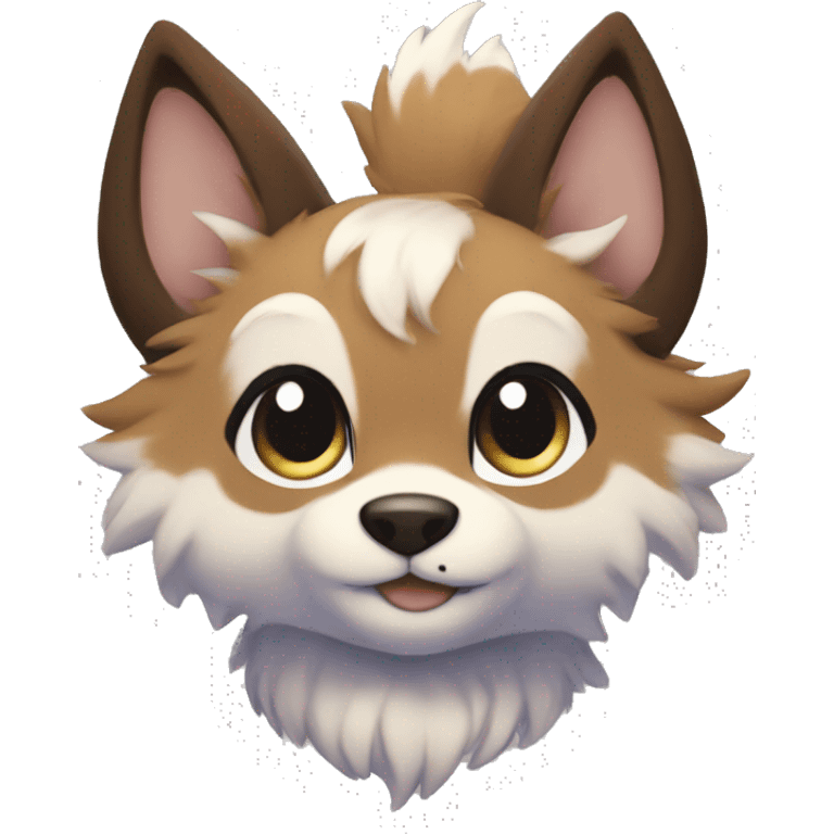 Anthro Fur-Sona Puppy-Fakémon Full Body emoji