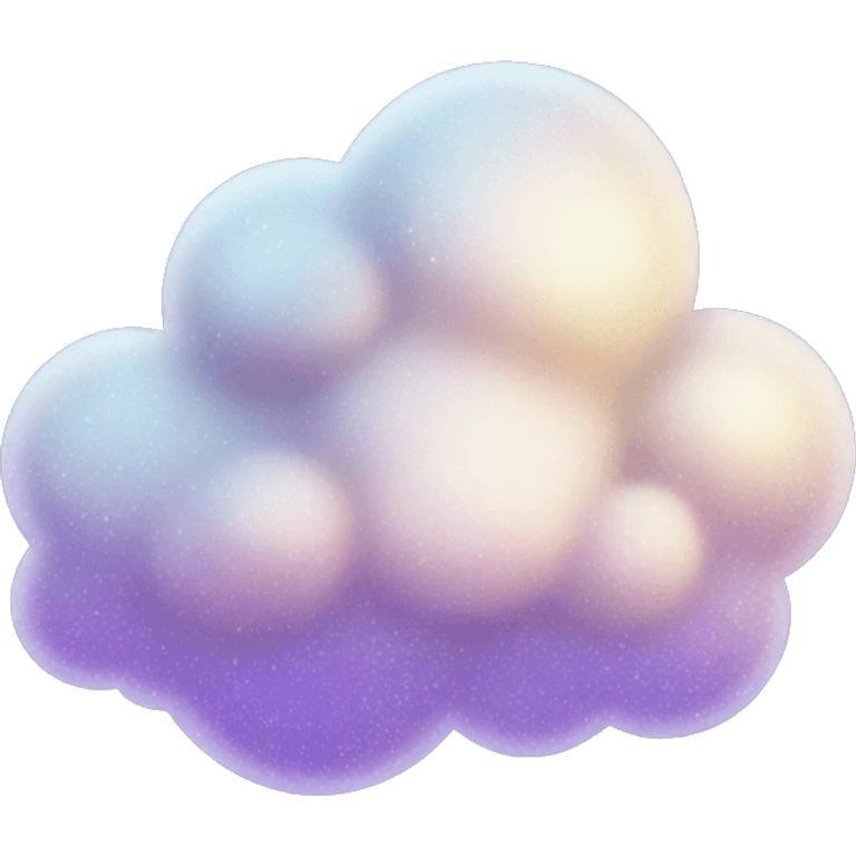 glittery clouds emoji