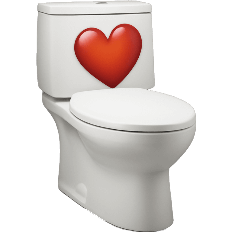 Heart on toilet  emoji