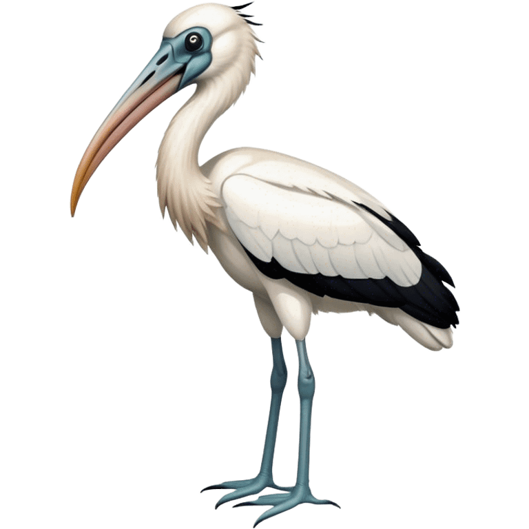 Wood stork emoji