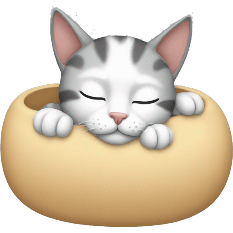 Cat sleeping emoji