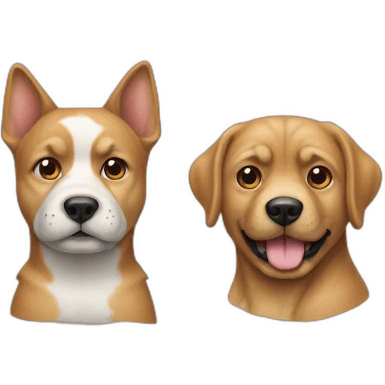 Chien et chat emoji