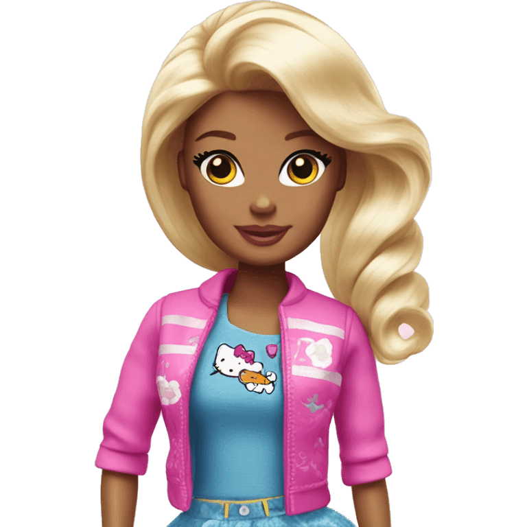 Barbie hello kitty emoji