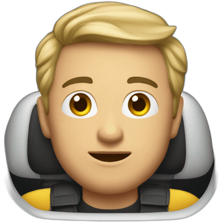 musk as a  taxi driver behind the wheel emoji