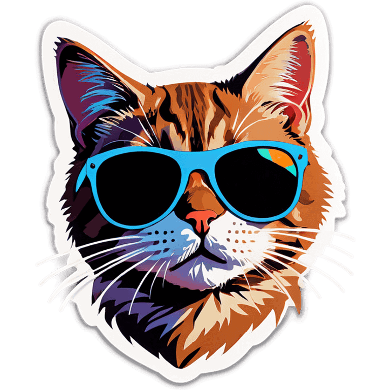 Cat with sunglasses emoji