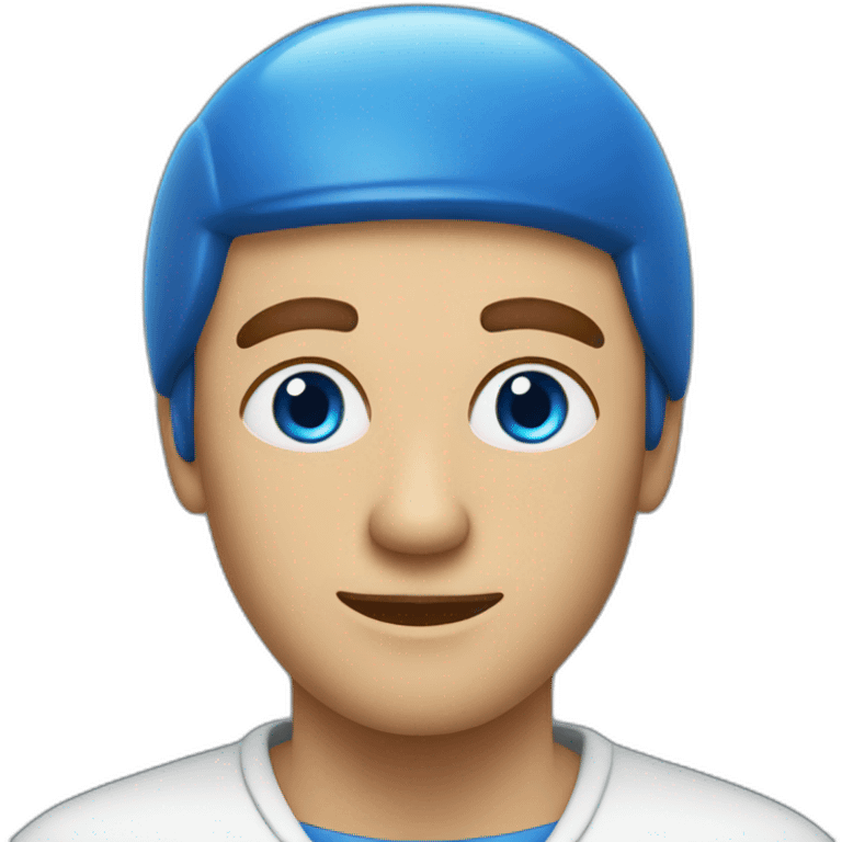 blue eyes man making pizza emoji