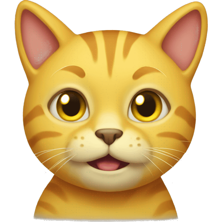 a yellow cat emoji