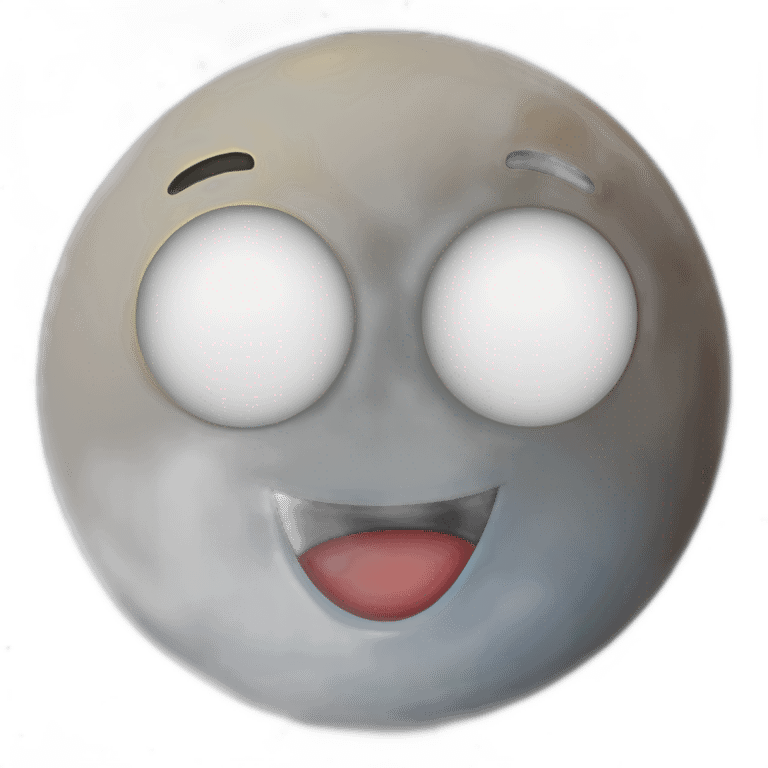 Une pomme sur la lune emoji