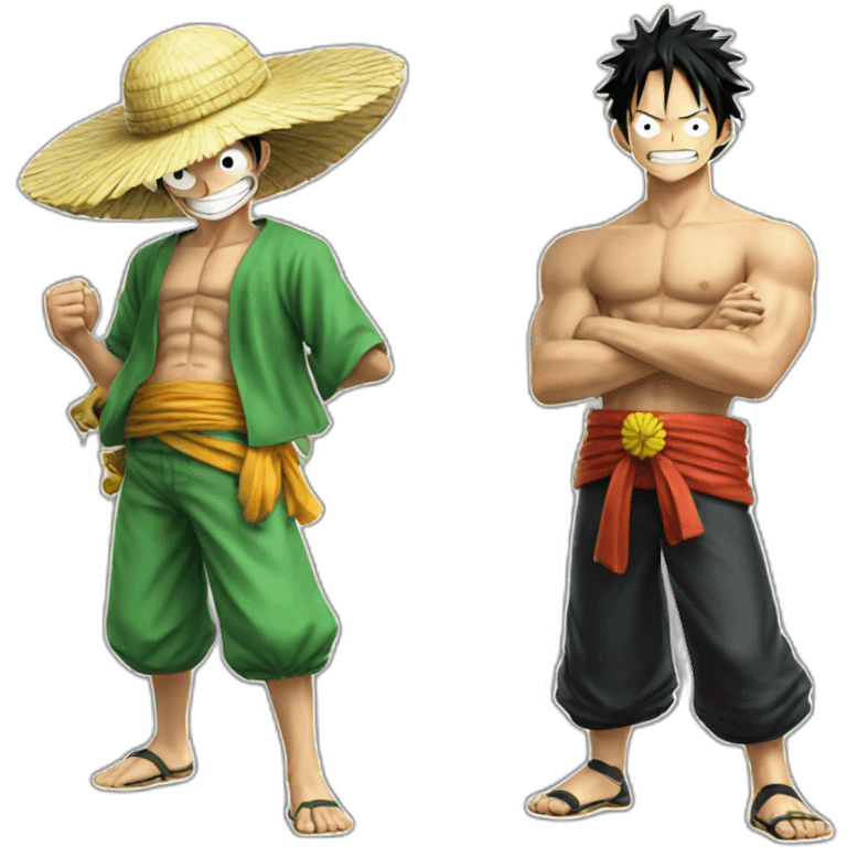 luffy & zoro emoji