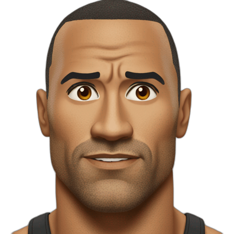 The rock eyebrow meme emoji