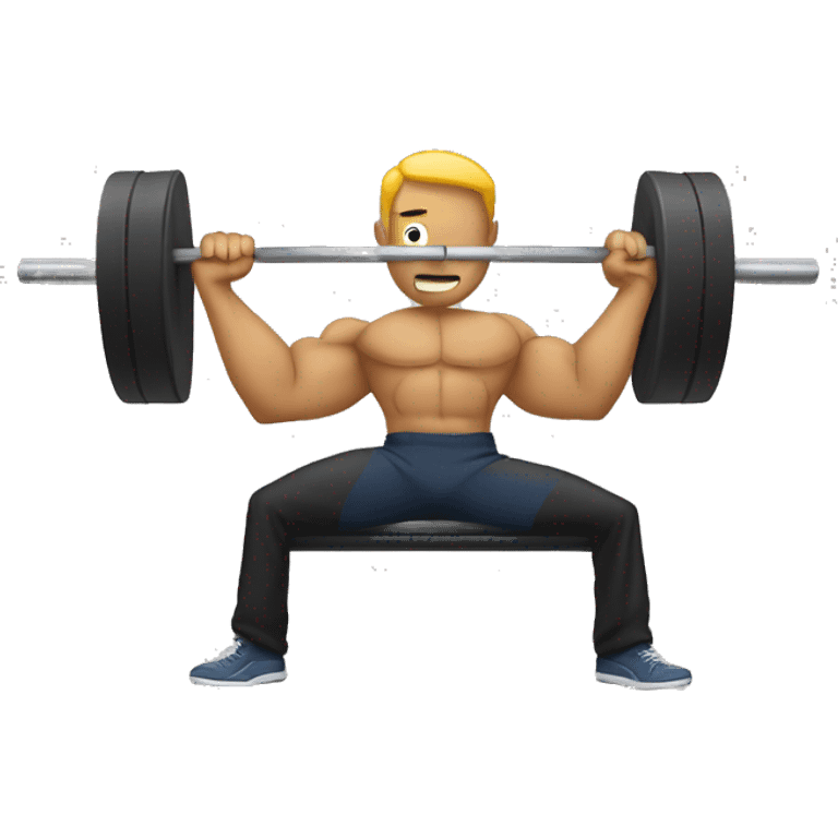 Someone bench pressing (allow me to copy and paste into a chat emoji