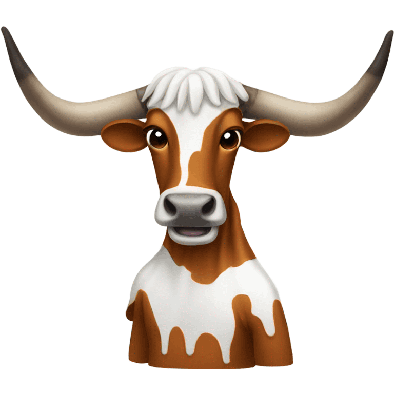 Crying Texas longhorn emoji