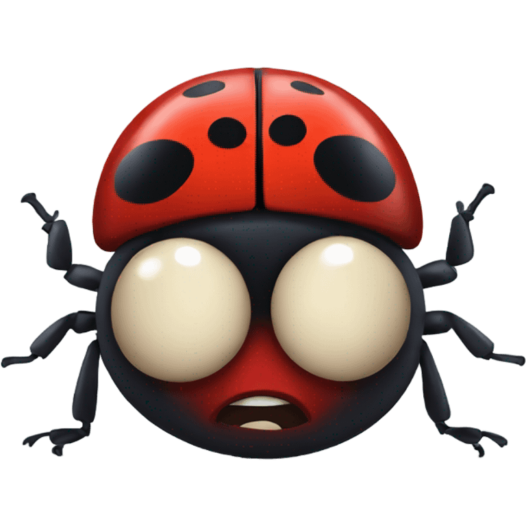 Angry ladybug  emoji