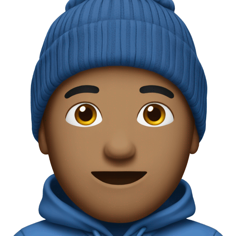 blue beanie emoji