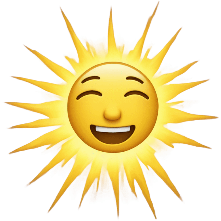 Sun shine emoji