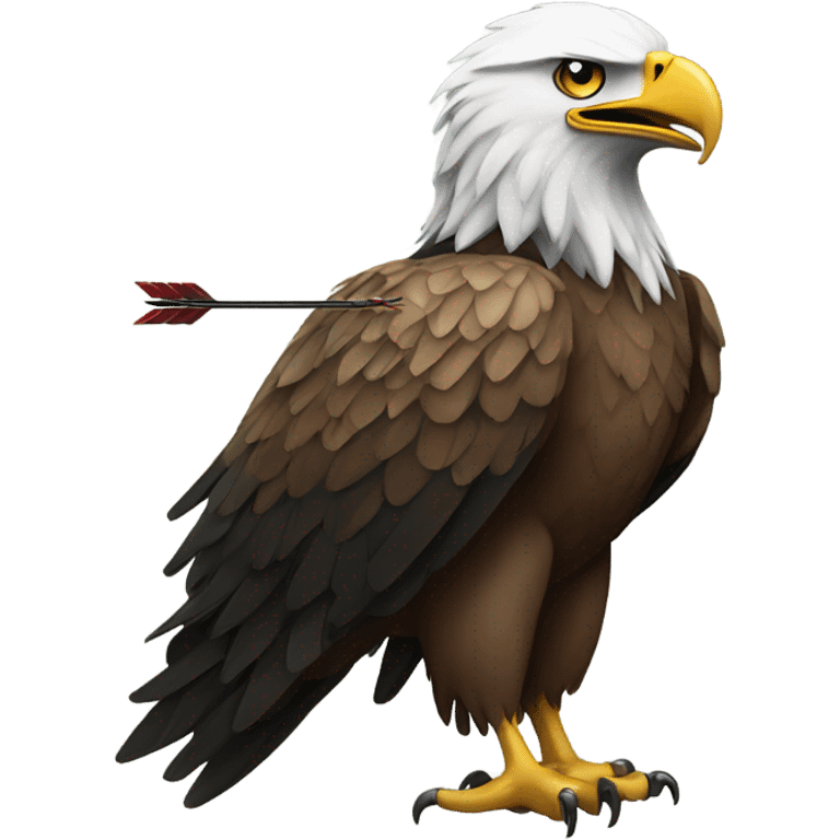 Eagle with an arrow through it emoji