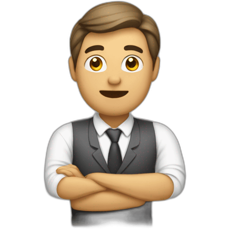 hombres hablando de negocios emoji