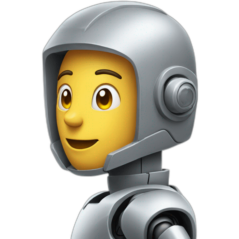 grey  robot side profile emoji