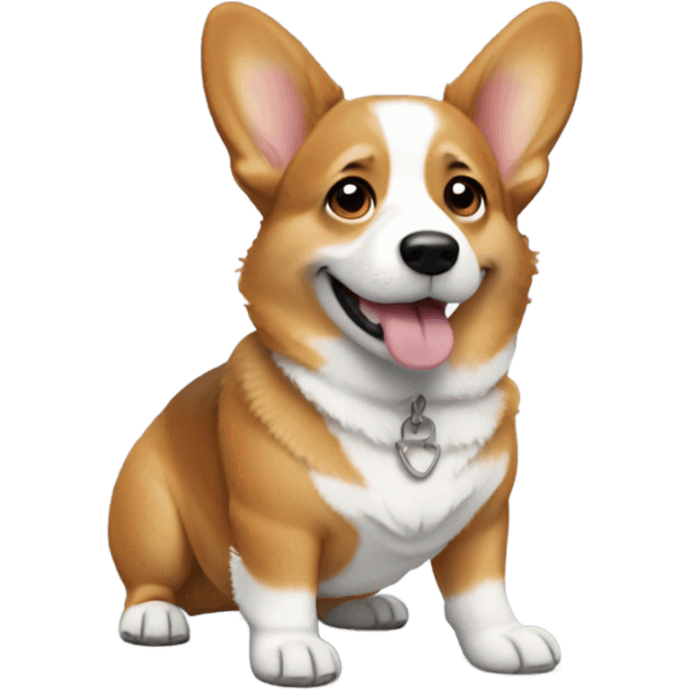 Corgi wearing jorts  emoji