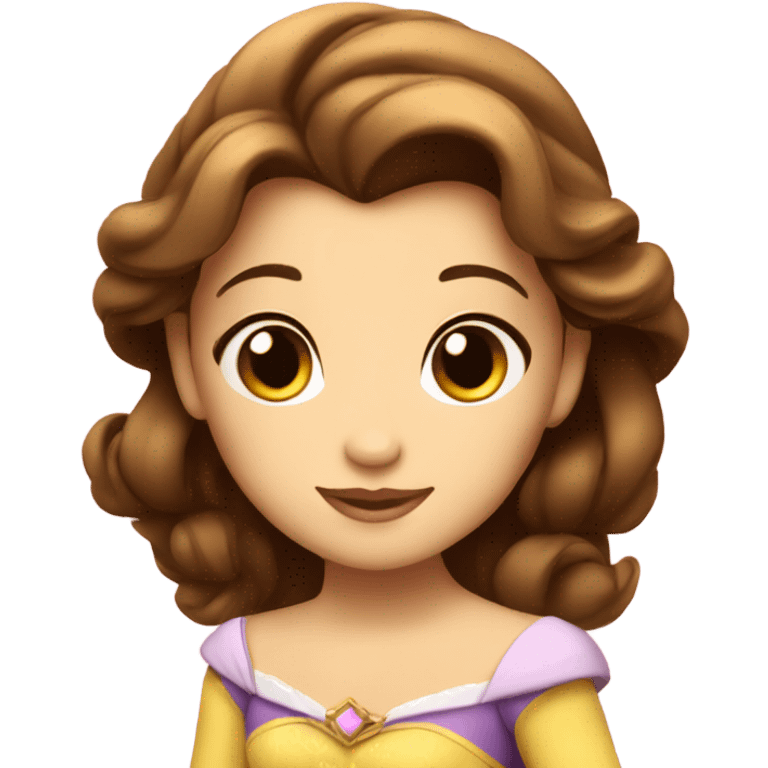 Cute princess belle  emoji